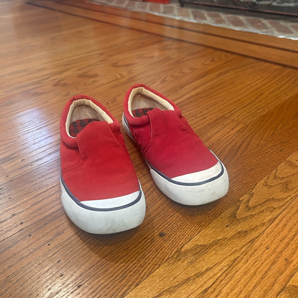 Cole Haan Red Slip-On Sneakers